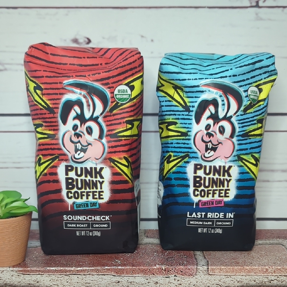 Green Day's Punk Bunny Coffee Organic Fair Trade Last Ride In‎ & Soundcheck